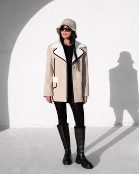 کت چرم زنانه - رنگ مشکی